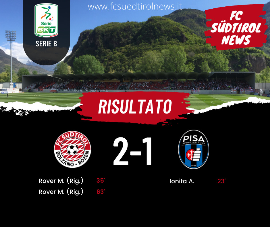 S Dtirol Pisa Tabellino Gol Highlights Classifica Fcsuedtirolnews